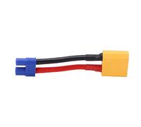 ANKROYU Câble de connecteur XT90 vers EC3 12AWG Cordon d'alimentation RC réutilisable et Robuste avec Coque de sécurité de 3,7 Pouces de Longueur pour Voitures télécommandées, dron