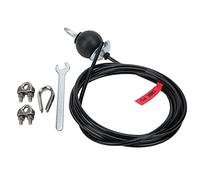 ANKROYU Câble de gym réglable Câble de fitness Corde en acier de câble épais de 5 mm d'épaisseur 220 lb Capacité résistante à la corrosion pour le gymnase du gymnase Système de pou (2,5 mètres)