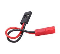 ANKROYU Câble JST femelle vers JR FuTABA mâle, fil en silicone de haute qualité avec coque de protection, connexion solide pour modèle d'avion RC 96 mm 20 AWG