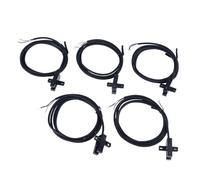 ANKROYU Capteur de commutateur photoélectrique U Groove haute précision NPN NO NC interrupteur de fin de course avec 1 mètre de fil DC5 24 V pour équipements d'automatisation appli