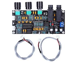 ANKROYU Carte amplificateur Audio Professionnelle XH M273, Module AMP Double Canal avec 2 entrées Microphone, amplificateur de Son Haute Puissance pour Machines à karaoké et systèm