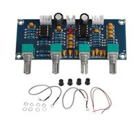 ANKROYU Carte de tonalité de préampli double canal haute fidélité NE5532 puce amplificateur de son volume panneau de commande des aigus des basses pour système de haut-parleurs aud