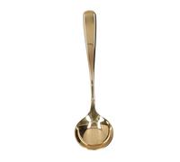 ANKROYU Caxe professionnel cuillère miroir en acier inoxydable miroir de barista poli pour le dessert de dégustation de café servant de la mousse de lait de remuant haute qualité 1 (Argent) (Or)