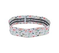 ANKROYU Ceinture de Squat de Yoga antidérapante, Flexible, épaississant, Bandes de résistance pour Les Jambes et Les Fesses, Bande de résistance aux Hanches, Bandes de fessiers pou (Blanche)