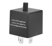 ANKROYU CF13 KT Relais de clignotant LED 3 broches Taux de flash réglable Clignotant Hyper Flash Fix Plug Play universel pour moto voiture camion Ampoules LED