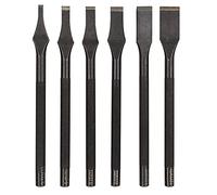 ANKROYU Ciseau à dents professionnel, poinçon à fente, ensemble d'outils de fabrication du cuir, coupeur en acier pour le travail du cuir, fabrication de sacs de ceinture, 6 taille