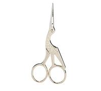 ANKROYU Ciseaux de couture en acier inoxydable, ciseaux de tailleur en forme de grue, ciseaux de artisanaux pour tissu, papier, artisanat, broderie, argent et or, 11,5 cm, 30 g (Ou)