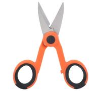 ANKROYU Ciseaux d'électricien professionnels robustes en acier inoxydable, poignée ergonomique, coupe-câble à fibre optique, outil de coupe polyvalent pour électriciens et technici