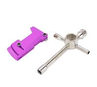 ANKROYU Clés croisées outils hexagonaux Kit d'entretien de voiture RC ensemble d'outils de positionnement de règle réglable en alliage d'aluminium pour véhicules modèles 4WD access (Violette)