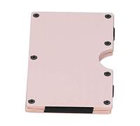 ANKROYU Clip argent en acier inoxydable Portefeuille Slim Credit Card Carte Business Carte Business Card Organisateur pour hommes Mindist Metal Card Case Portable RFID Blocking Wal (X-11#)