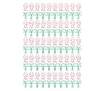 ANKROYU Clip papier en métal mignon durable portable pour la classification des documents à domicile de bureau 100pcs