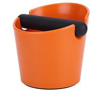 ANKROYU Coffee Knock Box Mini poubelle compacte antidérapante pour mouture de café avec bol profond pour cafés, usage domestique, matériau ABS orange, hauteur 12,7 cm