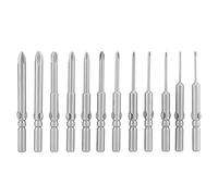 ANKROYU Coffret de 12 embouts de tournevis cruciformes Phillips pour perceuse électrique et tournevis - Kit d'outils de réparation domestique et industrielle avec étui de rangement