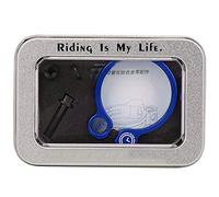 ANKROYU Collier de Selle de Vélo en Alliage de Titane Conception Creuse Légère et Durable avec Écrou à Vis pour Vélo de Route de Montagne 31,8 mm 34,9 mm Noir Rouge Bleu ((34,9 mm bleu))