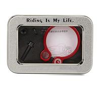 ANKROYU Collier de Selle de Vélo en Alliage de Titane Conception Creuse Légère et Durable avec Écrou à Vis pour Vélo de Route de Montagne 31,8 mm 34,9 mm Noir Rouge Bleu ((34,9 mm rouge))