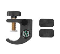 ANKROYU Collier de Serrage pour Poteau GPS RTK, Support de Guidon réglable en Alliage d'aluminium avec Boussole pour équipement d'arpentage, Support Stable pour collecteur de donné