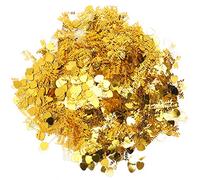 ANKROYU Confettis Just Married Décorations de mariage 100 g en forme de cœur romantique à paillettes pour la Saint-Valentin, anniversaire, fête, fête, décoration de table en PVC (Or)