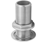 ANKROYU Connecteur de raccord traversant de Coque en Acier Inoxydable MJS022 Joint de Sortie pour Bateaux Tuyau de Yacht Qualité Marine 316 Type pagode Poli Miroir Sortie d'eau (MJS022-1〃)