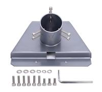 ANKROYU Connecteur de tuyau satellite robuste en acier inoxydable, support de poteau réglable pour montage sur toit pour antenne parabolique Gen 3 avec rotation à 360°, finition gr