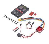 ANKROYU Contrôleur de vitesse RC ESC 80A Carte programmable ESC brossée 4 modes de protection de circuit pour voiture RC 1:10 avec réglage du frein en temps réel et protections mul