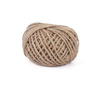 ANKROYU Corche à ficelle naturel Jute Eco Friendly Craft String for DIY Decor Wedding Party Gift Emballage 2 mm 30 mètres rouleau multicolore brun rouge vert