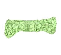 ANKROYU Corde de Parachute réfléchissante et Lumineuse, 9 brins, en Polyester Haute résistance, pour Le Camping, la randonnée, la Survie, Les urgences, 31 m, 4 mm de diamètre (Vert Fluorescent)