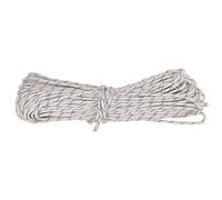 ANKROYU Corde de Parachute réfléchissante et Lumineuse, 9 brins, en Polyester Haute résistance, pour Le Camping, la randonnée, la Survie, Les urgences, 31 m, 4 mm de diamètre (Blanc crémeux)