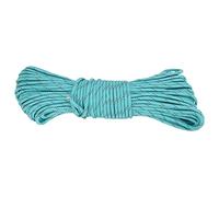ANKROYU Corde de Parachute réfléchissante et Lumineuse, 9 brins, en Polyester Haute résistance, pour Le Camping, la randonnée, la Survie, Les urgences, 31 m, 4 mm de diamètre (Lac Bleu)