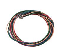 ANKROYU Cordes de basse électrique 4 cordes colorées en alliage d'acier lisse durable pour les joueurs de basse débutants Bleu Rouge Jaune Vert 1,16 mm 1,44 mm 2,0 mm 2,54 mm