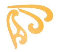 ANKROYU Courbe français Set 3 tailles Règles de courbe française flexible transparente pour le dessin et la couture es pour les concepteurs Les étudiants adaptent le plastique 3 pi