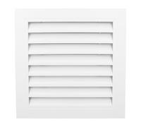 ANKROYU Couvercle d'aération fixe en alliage d'aluminium, 25,4 x 25,4 cm, registre d'alimentation en air pour cuisine, salle de bain, bureau, durable, résistant aux rayures, facile