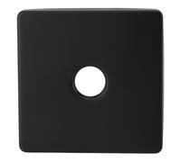 ANKROYU Couvercle de bras de douche carré en acier inoxydable 304, plaque de couverture de pomme de douche de 4 pouces pour bras de pomme de douche fixe, robinet de baignoire, acce (Noire)