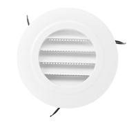 ANKROYU Couvercle de ventilation rond de 75 mm, grille à persiennes inclinée en plastique ABS, système de ventilation intérieure pour salle de bain, bureau, conduit d'air domestiqu