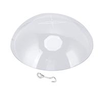 ANKROYU Couverture de Protection des mangeoires à Oiseaux Clear à l'épreuve du dôme Acrylique à l'épreuve des intempéries pour Les mangeoires suspendues Écureuil Grand diamètre 27x