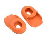 ANKROYU Couvre à vélo en Silicone Protecteur Protecteur 2PCS Élasticité élevée High Elasticité Scratch Scratch Resistant Bicycle Crank Brand Bras pour la Route Road Mountain Bike P (Noir) (Rouge)