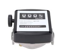 ANKROYU Débitmètre de carburant mécanique à 4 chiffres, pompe en aluminium de haute précision, compteur de gallons pour équipement industriel, construction ABS durable, affichage f