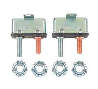 ANKROYU Disjoncteur à réinitialisation automatique en alliage d'aluminium robuste 12 V 24 V Disjoncteur de protection contre les surcharges pour camions bateaux VTT RV véhicules ma (50A)