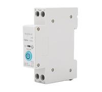 ANKROYU Disjoncteur intelligent 1P avec télécommande et modes de minuterie pour appareils électroménagers. Boîtier robuste en PA66. Installation facile sur rail conducteur en cuivr (10A)