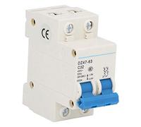 ANKROYU Disjoncteur miniature 2P 32A 400V DZ47 63 C32 Isolateur de courant Montage sur rail DIN avec capacité de coupure de 6000A pour la protection de sécurité électrique du burea