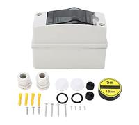 ANKROYU Disjoncteur miniature 2P DC IP65 interrupteur de déconnexion solaire PV AC90 400 V DC12 400 V 6 A fabriqué en matériau Pa66 pour système connecté au réseau de panneaux sola