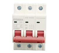 ANKROYU Disjoncteur miniature 3P monté sur rail DIN 63 A DC 750 V interrupteur de protection contre les courts-circuits à haute capacité de coupure pour systèmes solaires et véhicu