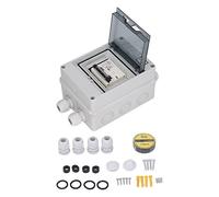 ANKROYU Disjoncteur Miniature DC 2 pôles 100A, interrupteur de déconnexion solaire PV IP65 pour système solaire hors réseau RV