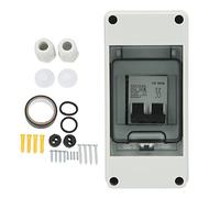 ANKROYU Disjoncteur miniature DC 2P 25A haute capacité IP65 Pa66 boîtier disjoncteur de panneau solaire pour systèmes hors réseau et applications photovoltaïques