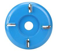 ANKROYU Disque de sculpture sur bois, disque de sculpture sur bois en acier au carbure de tungstène de 90 mm, outil de travail du bois à 4 dents, fraise à plateau en bois pour