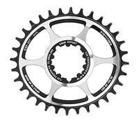 ANKROYU Disque d'équipement de vélo 32T Oval Positive négatif Dents intégrées Dentaire intégré Conception d'aluminium léger en Aluminium pour Le vélo de Montagne AM FR DH véhicules (6 mm)