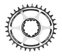 ANKROYU Disque d'équipement de vélo 32T Oval Positive négatif Dents intégrées Dentaire intégré Conception d'aluminium léger en Aluminium pour Le vélo de Montagne AM FR DH véhicules (3 mm)