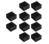 ANKROYU Dissipateur thermique en aluminium haute performance avec support adhésif TP37 x 37 x 24, matériau épais noir pour le refroidissement de l'électronique, CPU, routeur, ampli