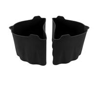ANKROYU Diviseur de linge de sursis lent Silicone Cook Pot Protector Reutilisable Accessoire de cuisine pour les réunions de famille Restaurant à domicile 6 7QT 2PCS (Noir)