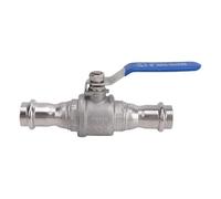 ANKROYU DN20 3/4 pouces 304 Vanne à billes en acier inoxydable, soupape de plomberie en acier inoxydable, connexion de compression de type pince, port complet pour les applications