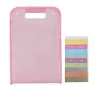 ANKROYU Dossier accordéon 13 couches, organisateur de fichiers de grande capacité pour le stockage de documents de bureau, matériau en plastique PP 24x36cm (Poudre de conte de fées)